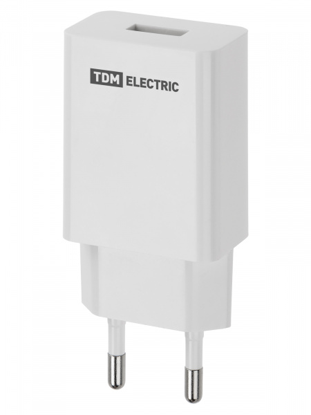 Сетевое зарядное устройство, СЗУ 5, Quick Charge 3.0, 3 А, 1 USB, белый, TDM