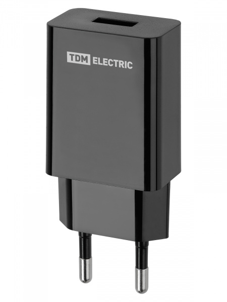 Сетевое зарядное устройство, СЗУ 6, Quick Charge 3.0, 3 А, 1 USB, черный, TDM