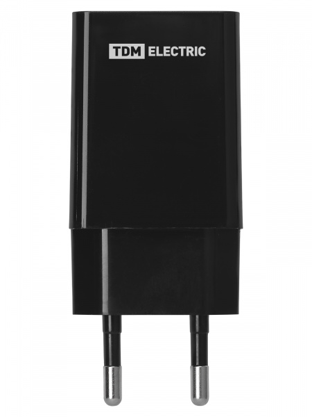Сетевое зарядное устройство, СЗУ 6, Quick Charge 3.0, 3 А, 1 USB, черный, TDM