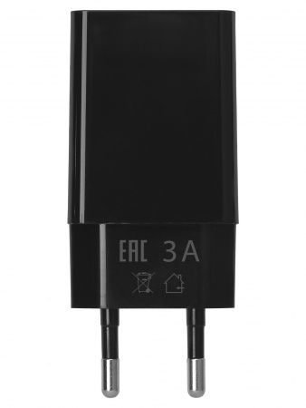 Сетевое зарядное устройство, СЗУ 6, Quick Charge 3.0, 3 А, 1 USB, черный, TDM