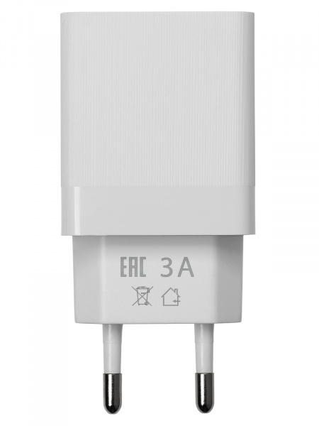 Сетевое зарядное устройство, СЗУ 7, Quick Charge 3.0, 3 А, 2 USB, белый, TDM