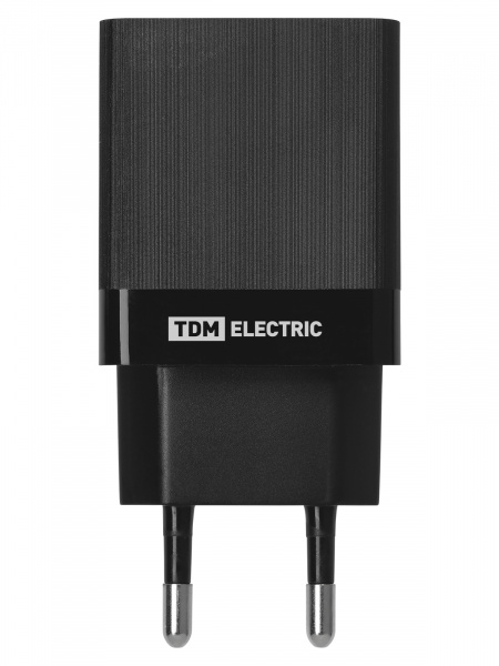 Сетевое зарядное устройство, СЗУ 8, Quick Charge 3.0, 3 А, 2 USB, черный, TDM