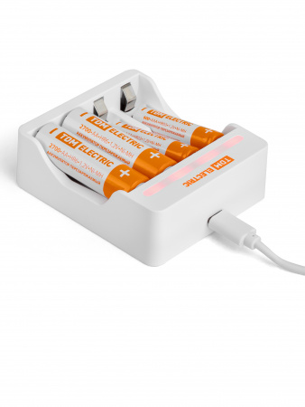 Зарядное устройство 2044 (200 mA 4 слота АА/ААА 4 кан. USB) TDM