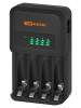 Зарядное устройство 18044 (1800 mA 4 слота АА/ААА 4 кан.), LCD-экран, 220 В, TDM