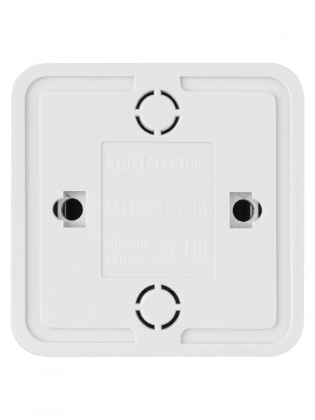 Розетка компьютерная (RJ-45) открытой установки IP20, белая "Ладога" TDM