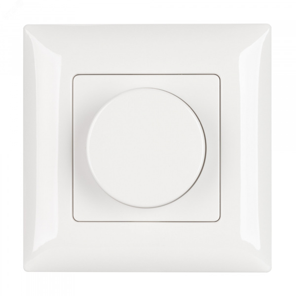 Панель SMART-P14-DIM-P-IN White 230V, 1.5A, 0/1-10V, Rotary, 2.4G ARL, IP20 пластик, 5 лет