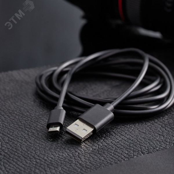 Кабель USB-micro USB, PVC, black, 1,8m, 18-1164-2,