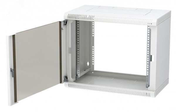 Шкаф телекоммуникационный настенный разборный 9U 600x550 ШТ-НСр-9U-600-550-С дверь стекло