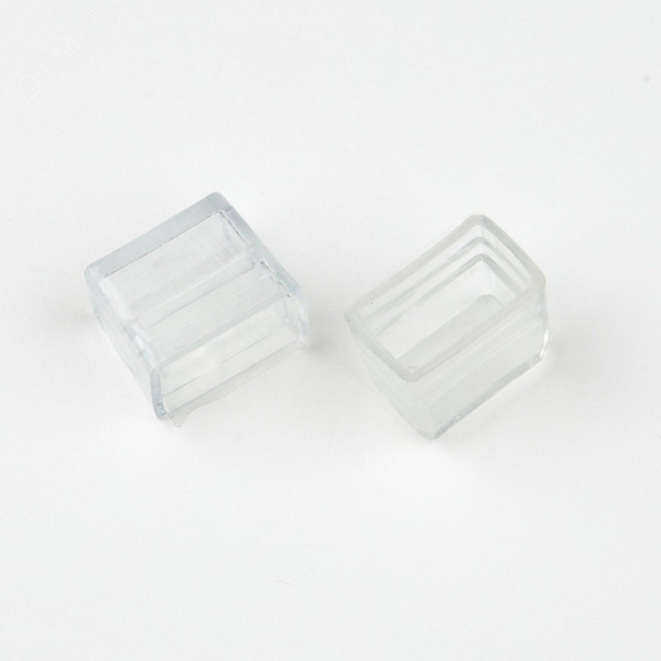 Зажим изолирующий UCW-N01 CLEAR 025 POLYBAG заглушка для светодиодных лент ULS-N01 NEON 12В, 6x12мм, прозрачный цвет, 1 уп - 25 шт