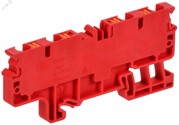 ARMAFIX Клемма пружинная Push In CP-MC 4 вывода 4мм2 красная IEK