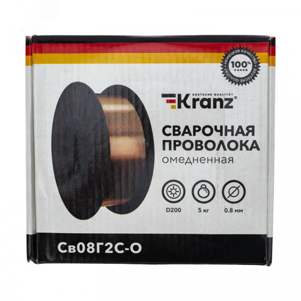 Проволока сварочная омедненная Св08Г2С-О 5, Kranz