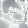 Фигура световая сказочный Олень из гибкого неона, 140х93 см, 1680 LED, белое свечение