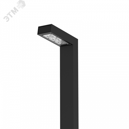Светильник светодиодный парковый Glight S 10 Вт 4000K RAL9005 черный муар 900 мм