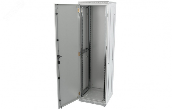 Шкаф телекоммуникационный напольный 42U 600x800 ШТ-НП-42U-600-800-М, передняя дверь металл
