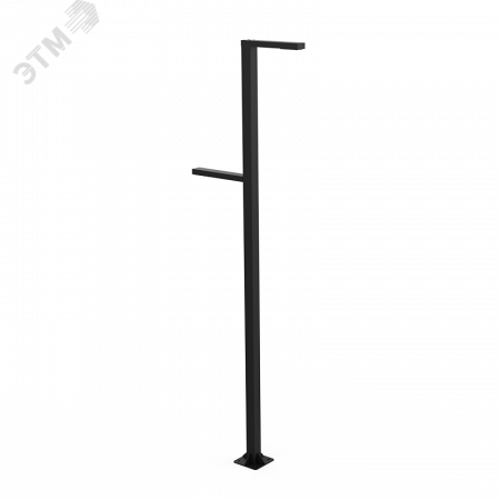 Система осветительная парковый Glight Z 2x30 Вт Urban 6000 мм DALI 3000K RAL9005 черный муар