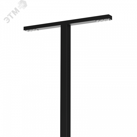 Система осветительная парковый Glight T 2x60 Вт Urban 4000 мм 4000K RAL9005 черный муар