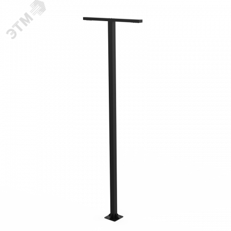 Система осветительная парковый Glight T 2x60 Вт Urban 4000 мм 4000K RAL9005 черный муар