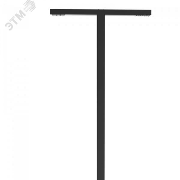 Система осветительная парковый Glight T 2x60 Вт Urban 4000 мм 4000K RAL9005 черный муар