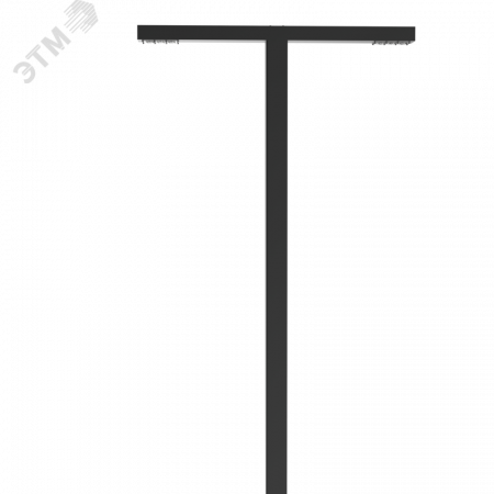 Система осветительная парковый Glight T 2x60 Вт Urban 4000 мм 4000K RAL9005 черный муар