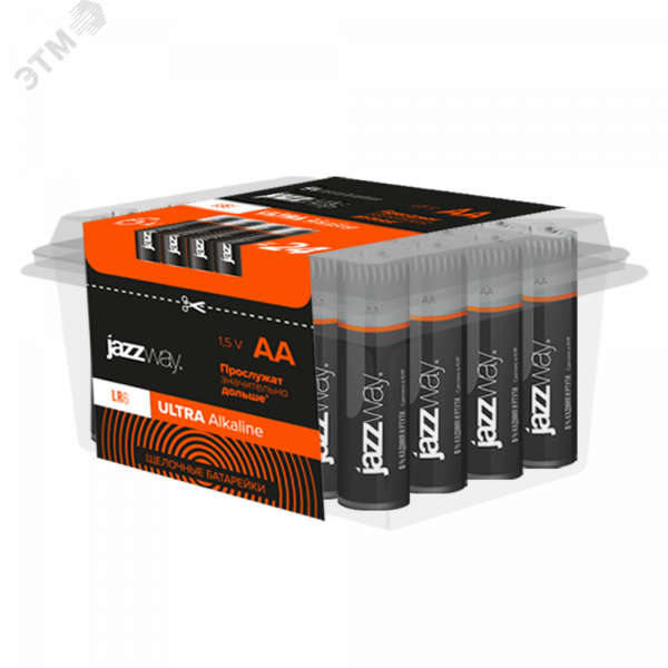 Элемент питания LR 6 JAZZway ULTRA Alkaline Pack-24 (в упаковке 24 шт)
