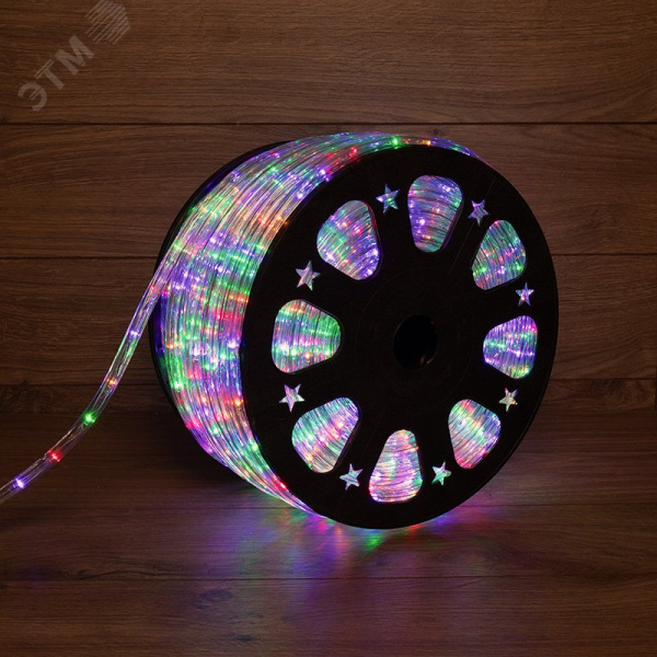 Дюралайт LED, свечение с динамикой 3W - мульти RYGB, 24 LED/м, 100 м