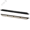 Патч-панель высокой плотности 19'. 24 порта RJ-45. UTP. Cat.5e. 0.5U