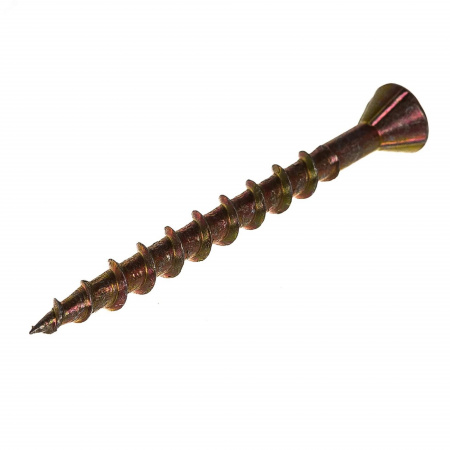 Саморез по дереву HOBAU 4.2x45 финишный потайная голова желтопассивированный (45 шт.)