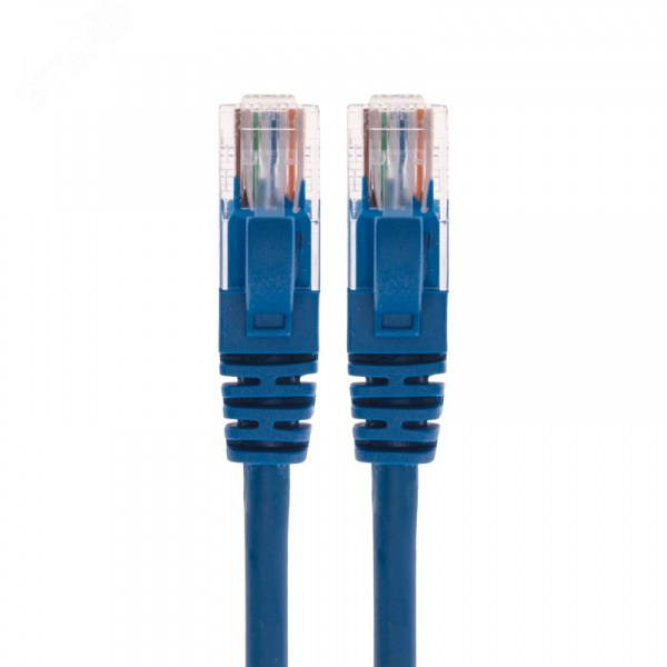 Патч-корд U/UTP, CAT 5e, RJ45-RJ45, 26AWG, LSZH, синий, 1м,