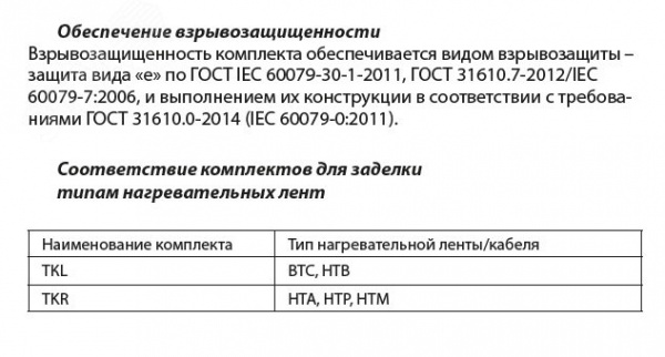 Комплект TKR