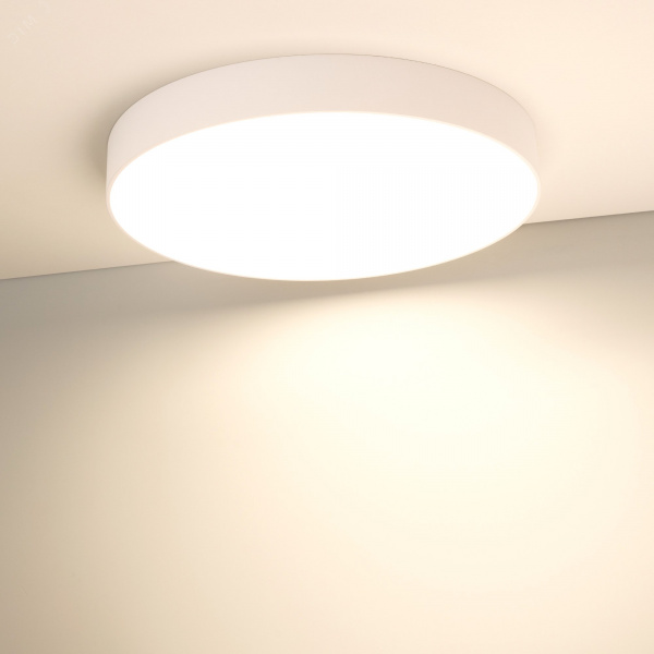 Светильник IM-RONDO-EMERGENCY-3H-R500-54W Warm3000 WH, 120 deg, 230V IP40 металл, 2 года