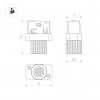 Панель SMART-P35-DIM-IN White 230V, 0-10V, Sens, 2.4G ARL, IP20 пластик, 5 лет