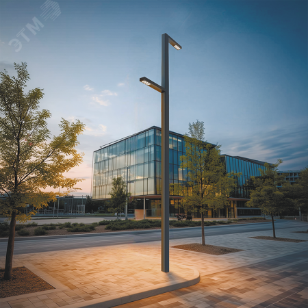 Система осветительная парковый Glight Z 2x30 Вт Garden 4000 К RAL9005 черный 4000 мм