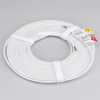 Лента герметичная MOONLIGHT-SIDE-A120-06x12мм 24V Warm3000 9.6 W/m, IP65, 5м, wire x2 вывод кабеля прямой