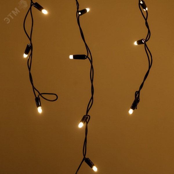 Гирлянда светодиодная ARD-EDGE-PRO-4000x600-BLACK-128LED-MILK-STD Warm 230V, 8W Ardecoled, IP65