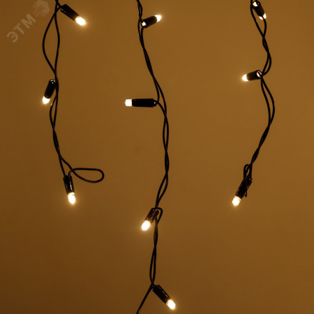 Гирлянда светодиодная ARD-EDGE-PRO-4000x600-BLACK-128LED-MILK-STD Warm 230V, 8W Ardecoled, IP65