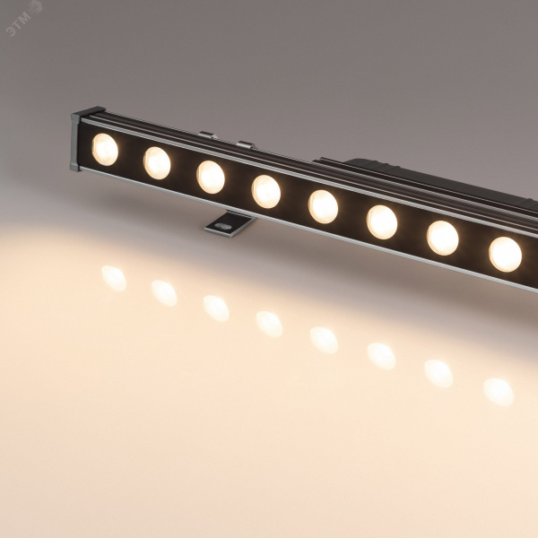 Прожектор линейный AR-LINE-500-12W Warm3000 (GR, 15 deg, 230 В) (IP65 металл, 3 года)