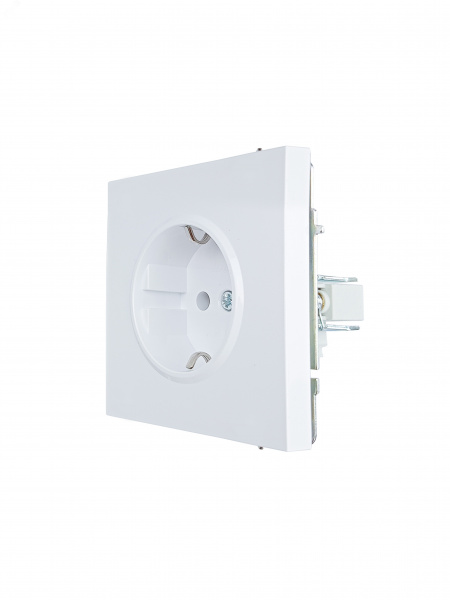 ZIMA Розетка с заземлением, 16 А, механизм, белая Lezard 704-0288-122BQC