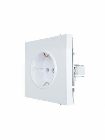ZIMA Розетка с заземлением, 16 А, механизм, белая Lezard 704-0288-122BQC