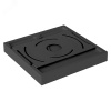 Светильник светодиодный ДПО-6w 6400K 480Лм квадратный черный IP44 .ONE