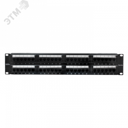 Патч-панель 19'. 48 портов RJ-45. UTP. Cat.5e. 2U