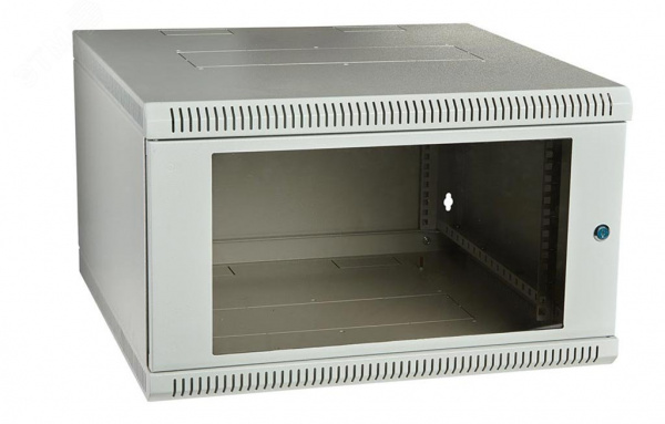 Шкаф телекоммуникационный настенный сварной 6U 600x500 ШТ-НСс-6U-600-500-С дверь стекло