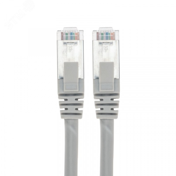 Патч-корд F/UTP, CAT 5e, RJ45-RJ45, 26AWG, LSZH, серый, 5м,