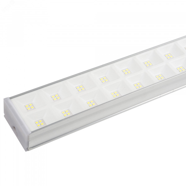 Светильник светодиодный ULO-FL120C-100W/6500K/K SILVER LINKABLE накладной соединяемый Дневной свет (6500K) Корпус серебристый Угол 120 градусов