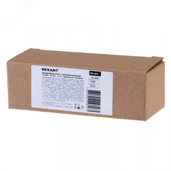 Аккумулятор Li-ion 18350 unprotected 900 mAH 3.7 В
