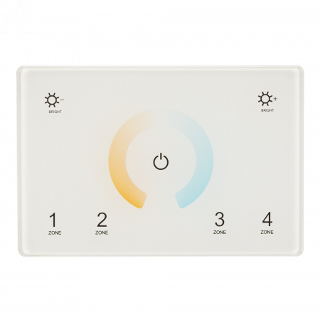 Панель Sens SMART-P81-MIX White 230V, 4 зоны, 2.4G ARL, IP20 пластик, 5 лет