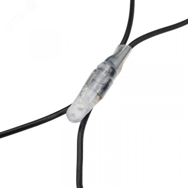 Гирлянда Сеть 2х1,5 м, черный ПВХ, 288 LED белые/синие