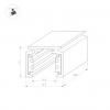 Панель DALI-223-4G-DIM-IN-BLACK BUS IARL
