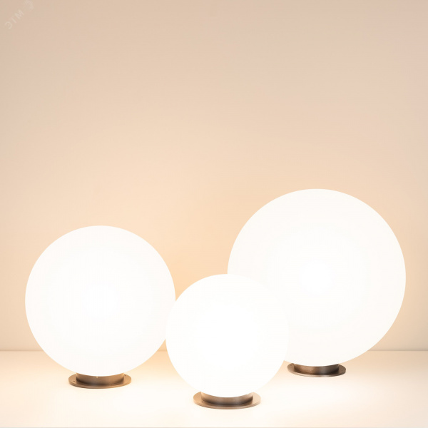 Светильник светодиодный KT-GLOBE-R400-12W Warm3000 (DG, 275 deg, 24V) (ARL, IP65 металл, 3 года)