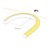Лента герметичная MOONLIGHT-TOP-A140-16x15мм 24V Warm3500 9.6 W/m, IP65, 2835, 5м, Wire x1 9.6 Вт/м, IP65