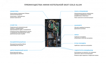 Котел электрический SKAT Gold Alum-12
